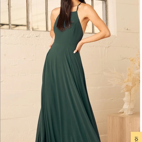 Lulu’s Mythical Kind of Love Dark Green Maxi Dress - Picture 2 of 11